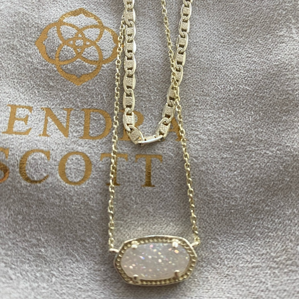 Kendra Scott Drusy double chain necklace
